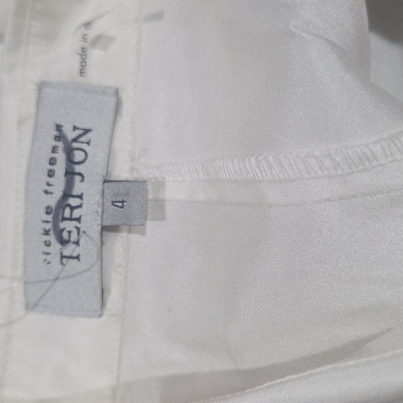 Terri Jon Elegant White Black Maxi Evening Dress - Picture 8 of 8